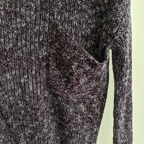 🤍 (2/$30) Garage Marled Purple Cable Knit Sweater - Picture 2 of 3